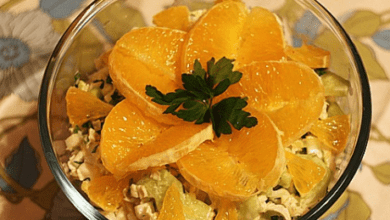 Салат с апельсином и пекинской капустой