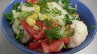Салат с цветной капустой