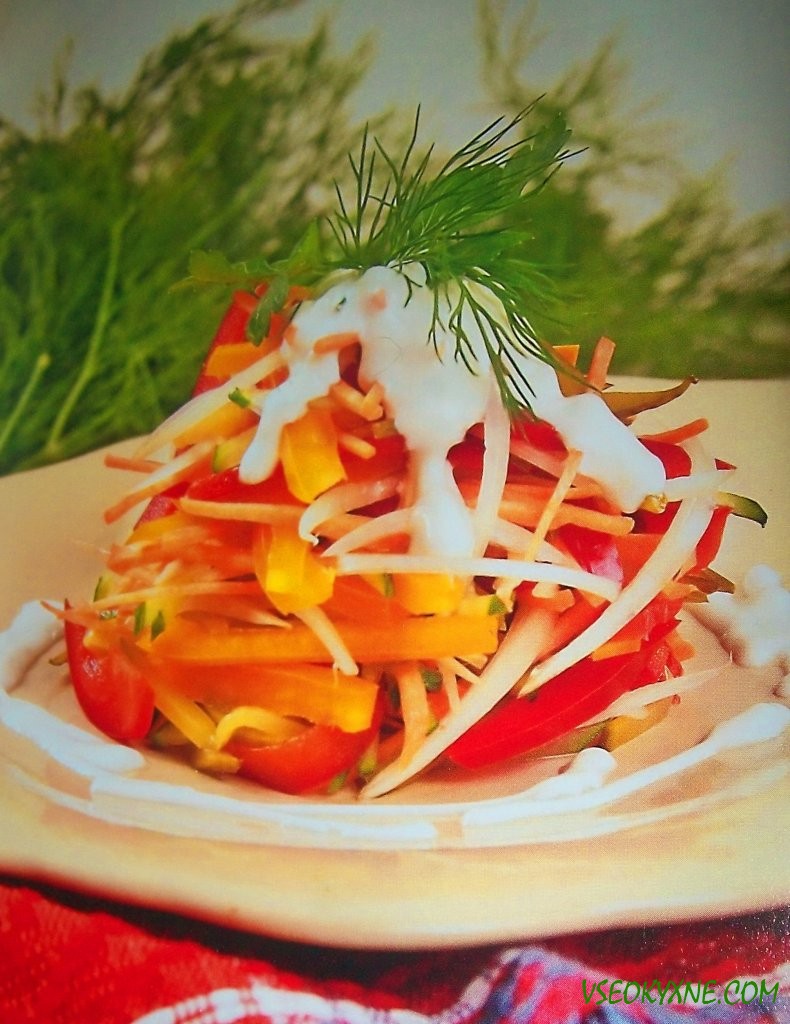 Салат «Овощная канитель» - Рецепт салата