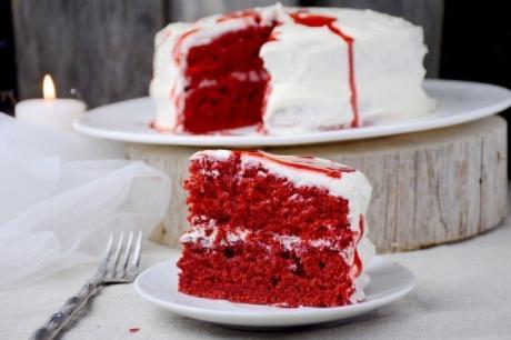 Страшно красивый десерт Бархатный торт