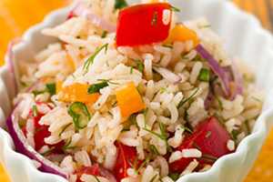 Вкусные салаты с рисом рецепты